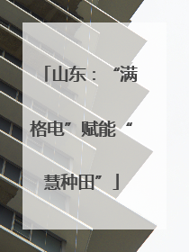 山东：“满格电”赋能“慧种田”