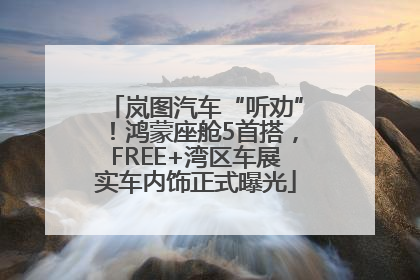 岚图汽车“听劝”！鸿蒙座舱5首搭，FREE+湾区车展实车内饰正式曝光