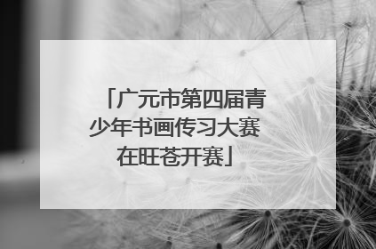 广元市第四届青少年书画传习大赛在旺苍开赛
