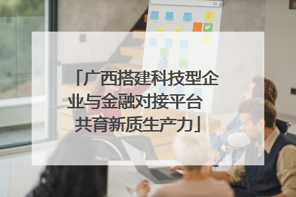 广西搭建科技型企业与金融对接平台 共育新质生产力