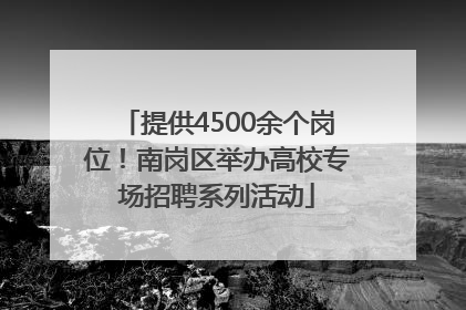提供4500余个岗位！南岗区举办高校专场招聘系列活动