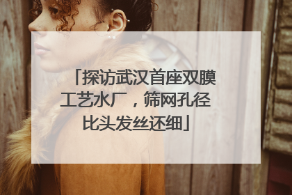 探访武汉首座双膜工艺水厂，筛网孔径比头发丝还细