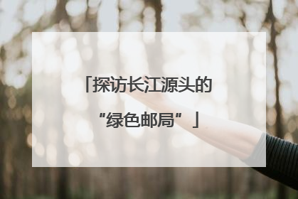 探访长江源头的“绿色邮局”