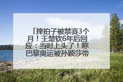 摔拍子被禁赛3个月！王楚钦6年后回应：当时上头了！称巴黎奥运被孙颖莎带着打，搭档8年“一个眼神就能懂”