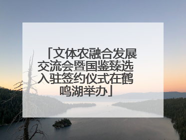 文体农融合发展交流会暨国鉴臻选入驻签约仪式在鹤鸣湖举办