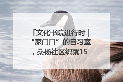 文化书院进行时｜“家门口”的自习室，桑杨社区织就15分钟学习生活圈