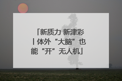 新质力 新津彩丨体外“大脑”也能“开”无人机