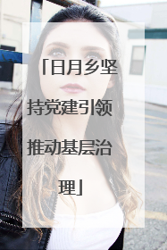 日月乡坚持党建引领推动基层治理
