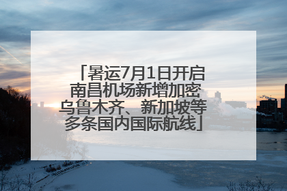 暑运7月1日开启 南昌机场新增加密乌鲁木齐、新加坡等多条国内国际航线