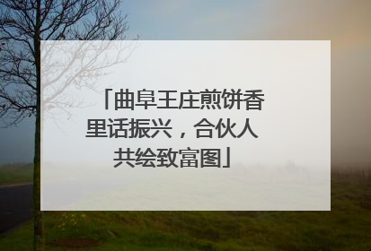 曲阜王庄煎饼香里话振兴，合伙人共绘致富图