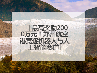 最高奖励2000万元！郑州航空港竞逐机器人与人工智能赛道