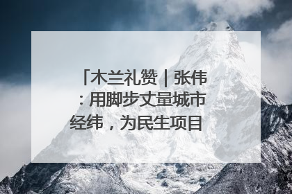 木兰礼赞｜张伟：用脚步丈量城市经纬，为民生项目按下“加速键”