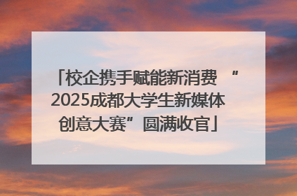 校企携手赋能新消费 “2025成都大学生新媒体创意大赛”圆满收官