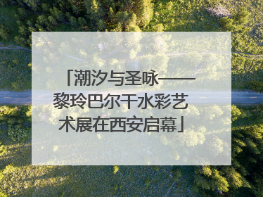 潮汐与圣咏——黎玲巴尔干水彩艺术展在西安启幕