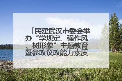 民建武汉市委会举办“学规定、强作风、树形象”主题教育暨参政议政能力素质提升培训班