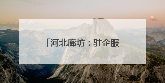 河北廊坊：驻企服务站贴心又暖心