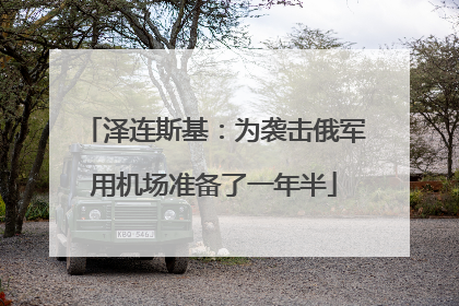 泽连斯基：为袭击俄军用机场准备了一年半