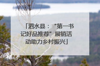 泗水县：“第一书记好品推荐”展销活动助力乡村振兴
