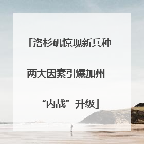 洛杉矶惊现新兵种 两大因素引爆加州“内战”升级
