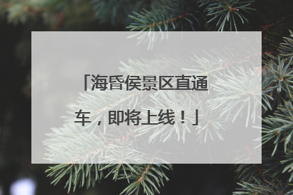 海昏侯景区直通车，即将上线！