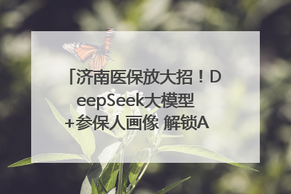 济南医保放大招！DeepSeek大模型+参保人画像 解锁AI医保管家新体验