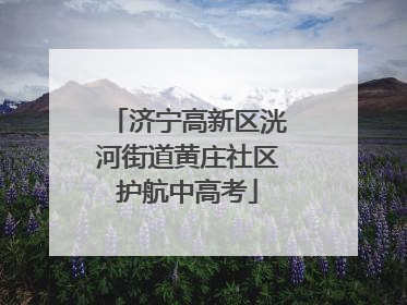 济宁高新区洸河街道黄庄社区护航中高考