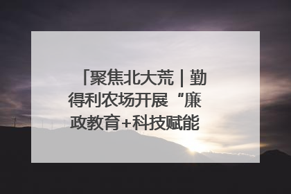 聚焦北大荒｜勤得利农场开展“廉政教育+科技赋能”主题党日活动