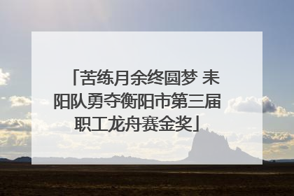 苦练月余终圆梦 耒阳队勇夺衡阳市第三届职工龙舟赛金奖