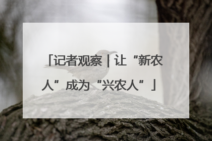 记者观察｜让“新农人”成为“兴农人”