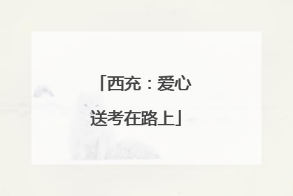西充：爱心送考在路上