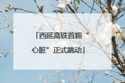 西延高铁首颗“心脏”正式跳动