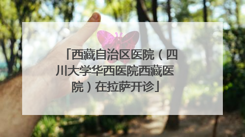 西藏自治区医院（四川大学华西医院西藏医院）在拉萨开诊