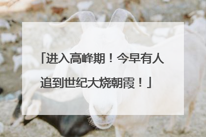 进入高峰期！今早有人追到世纪大烧朝霞！