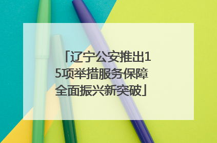 辽宁公安推出15项举措服务保障全面振兴新突破