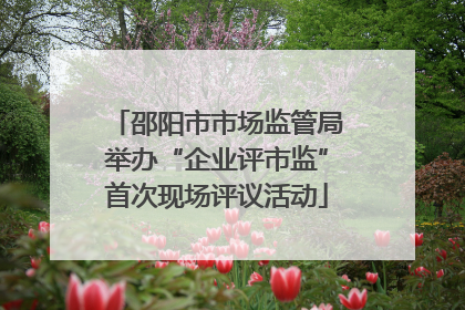 邵阳市市场监管局举办“企业评市监”首次现场评议活动