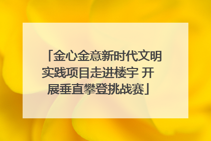 金心金意新时代文明实践项目走进楼宇 开展垂直攀登挑战赛