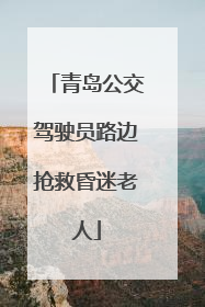 青岛公交驾驶员路边抢救昏迷老人