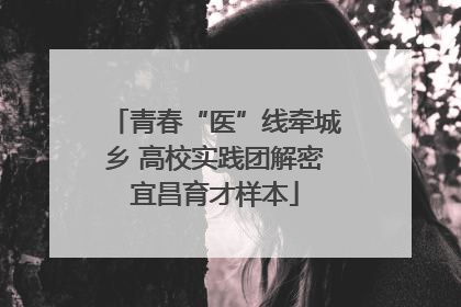 青春“医”线牵城乡 高校实践团解密宜昌育才样本