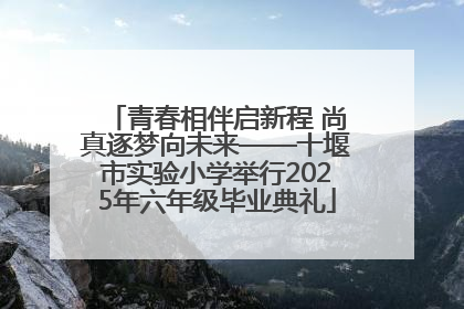 青春相伴启新程 尚真逐梦向未来——十堰市实验小学举行2025年六年级毕业典礼