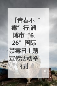 青春不“毒”行 淄博市“6.26”国际禁毒日主题宣传活动举行