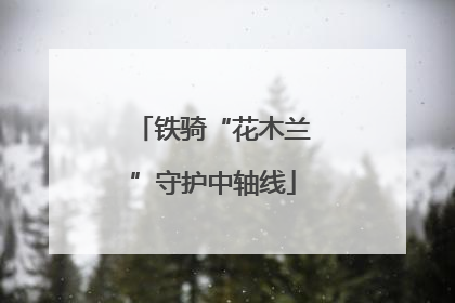 铁骑“花木兰”守护中轴线