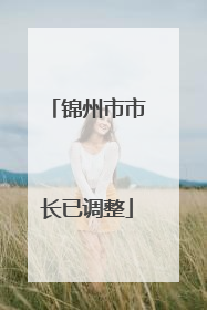 锦州市市长已调整