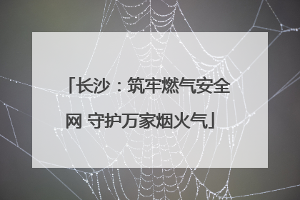 长沙：筑牢燃气安全网 守护万家烟火气