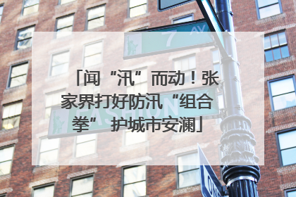 闻“汛”而动！张家界打好防汛“组合拳” 护城市安澜