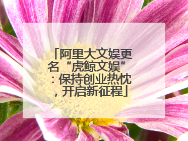 阿里大文娱更名“虎鲸文娱”：保持创业热忱，开启新征程