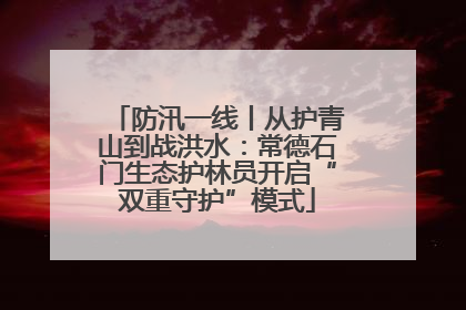 防汛一线丨从护青山到战洪水：常德石门生态护林员开启“双重守护”模式