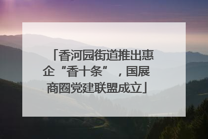 香河园街道推出惠企“香十条”，国展商圈党建联盟成立