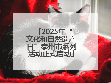 2025年“文化和自然遗产日”泰州市系列活动正式启动