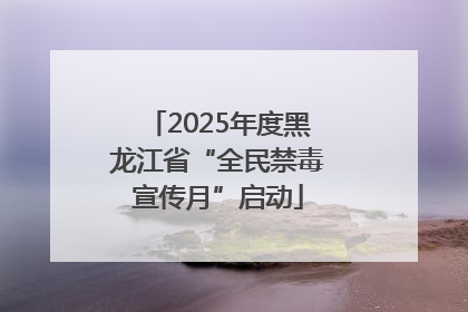 2025年度黑龙江省“全民禁毒宣传月”启动