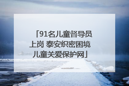 91名儿童督导员上岗 泰安织密困境儿童关爱保护网